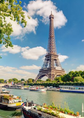 The Eiffel tower in Paris clipart