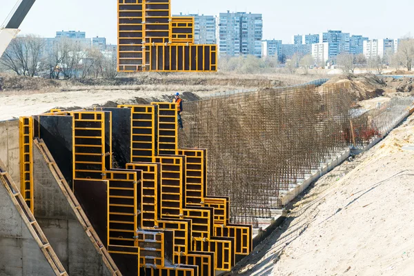 Construção em Moscovo — Fotografia de Stock