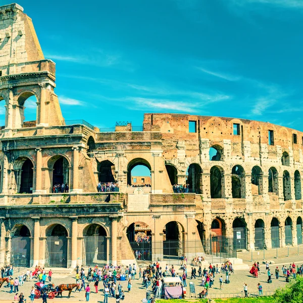 Colosseo (Colosseo) a Roma, Italia. Foto vintage . — Foto Stock