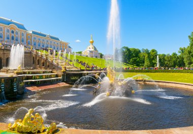 Grand Cascade and Samson Fountain in Peterhof Palace, Saint Pet clipart