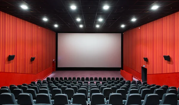 Red cinema hall — Stock Photo, Image