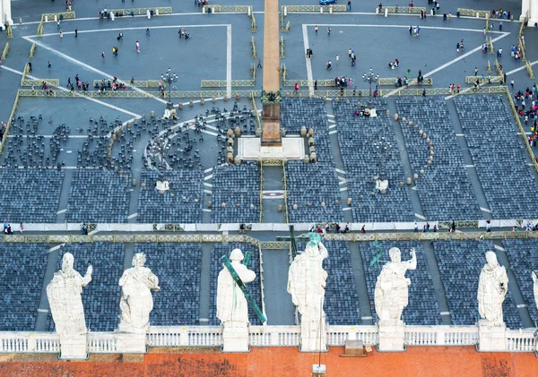 Piazza san pietro in der vatikanischen stadt, rom — Stockfoto