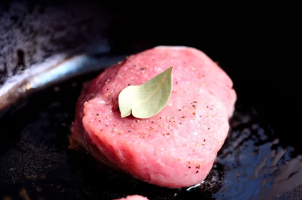Gebakken varkensvlees biefstuk — Stockfoto