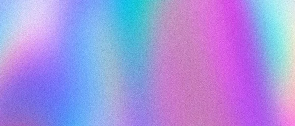 Abstrait pastel holographique flou dégradé graineux fond de bannière — Photo