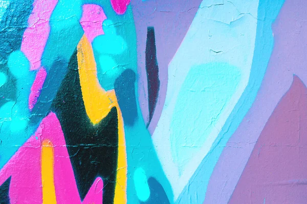 Close-up de textura parede urbana colorida — Fotografia de Stock