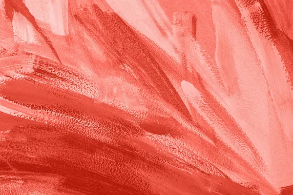 Vermelho abstrato arte cor pintado textura fundo com pinceladas — Fotografia de Stock