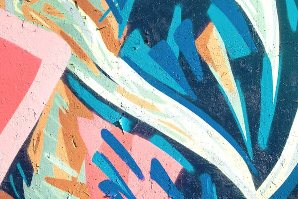 Close-up de textura parede urbana colorida — Fotografia de Stock