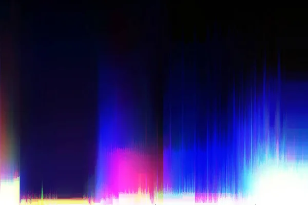 Motion Glitch interlaced Multicolored Distorted textured futuristic background — Stock Photo, Image