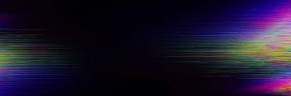 Motion Glitch entrelaçado Multicolorido Distorted texturizado banner fundo — Fotografia de Stock