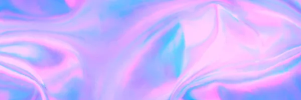 Abstract blurred rainbow pastel colored holographic banner background — Fotografia de Stock