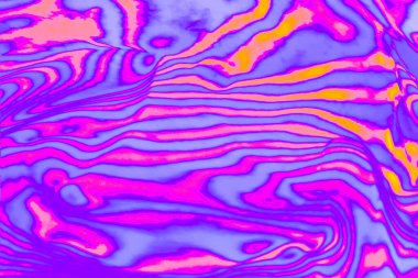 neon renkli mor saykodelik floresan çizgili zebra desenli arka plan