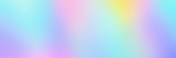 Abstract pastel holographic blurred grainy gradient banner background