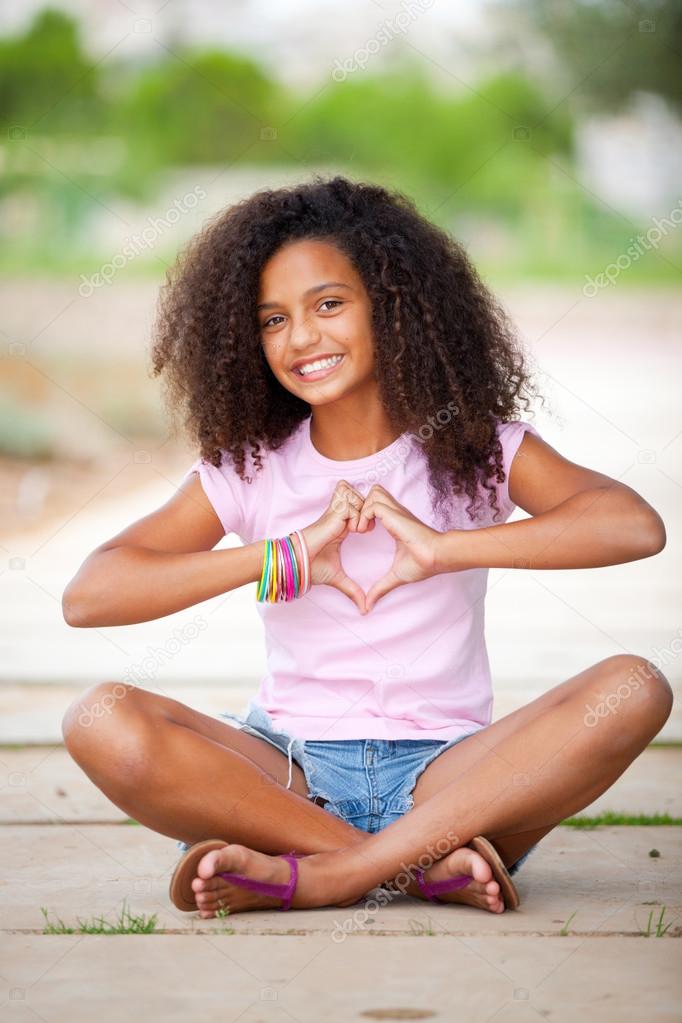 Teenage Girl With Black Hair