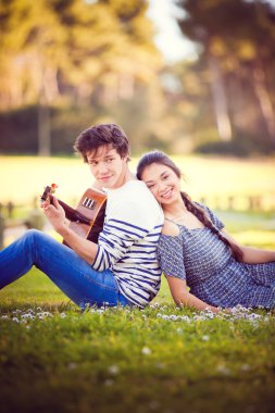 summer romance with guitar