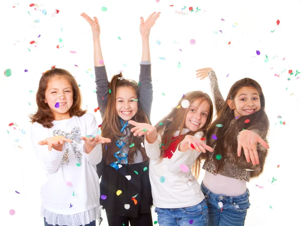 Niños celebrando fiesta —  Fotos de Stock