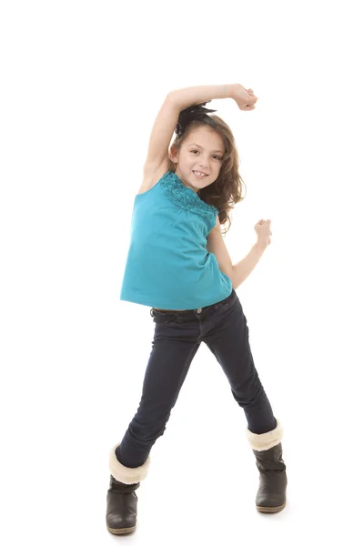 Feliz niña bailando — Foto de Stock