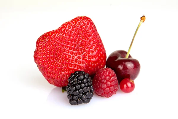 Close up van rode zomer fruit — Stockfoto