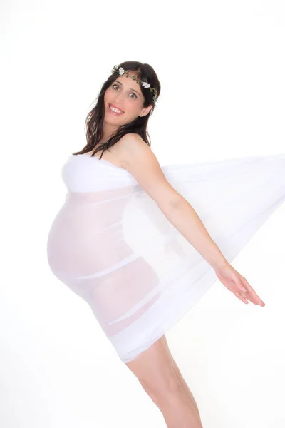 Zwangerschap, zwangere vrouw — Stockfoto