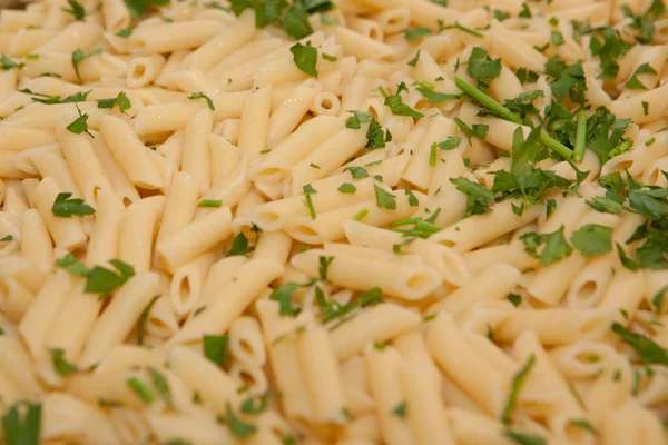 Macaroni with herbs — Stock Photo, Image