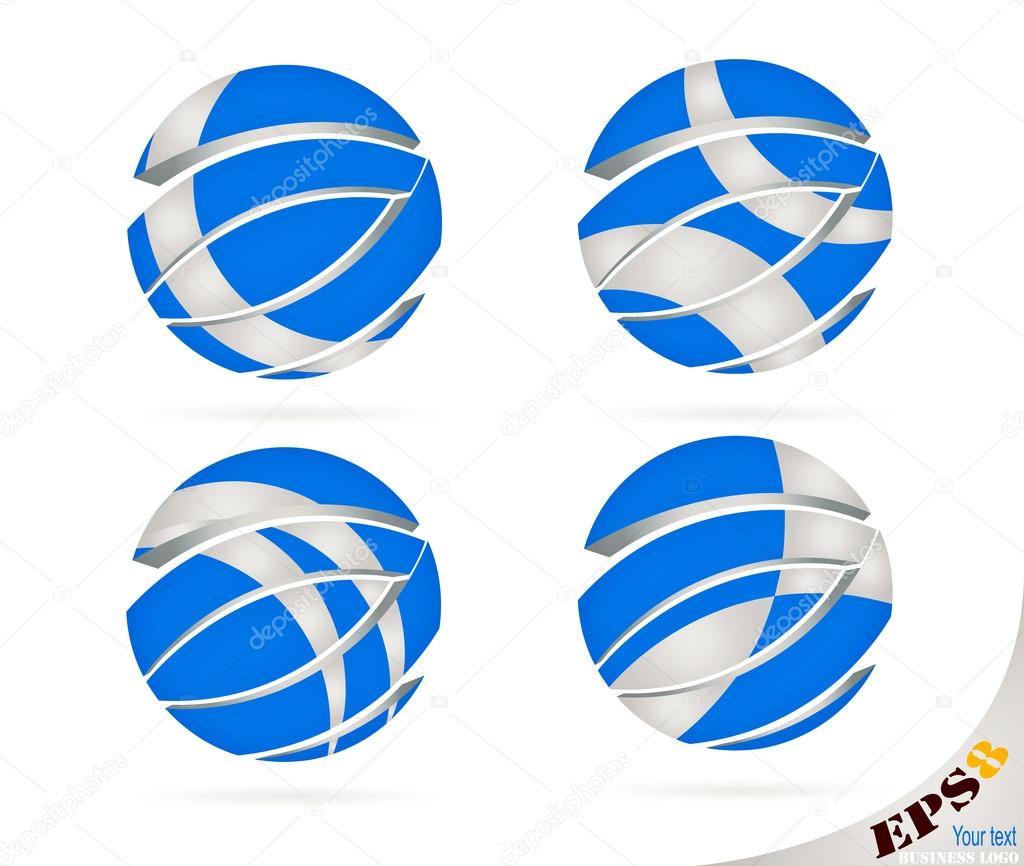 Modern vector logos and business cards