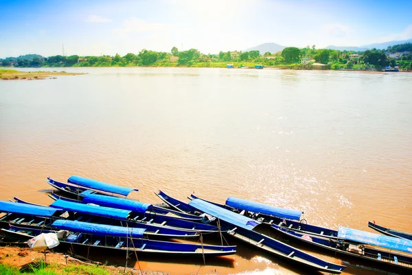 老挝摩托艇 — 图库照片