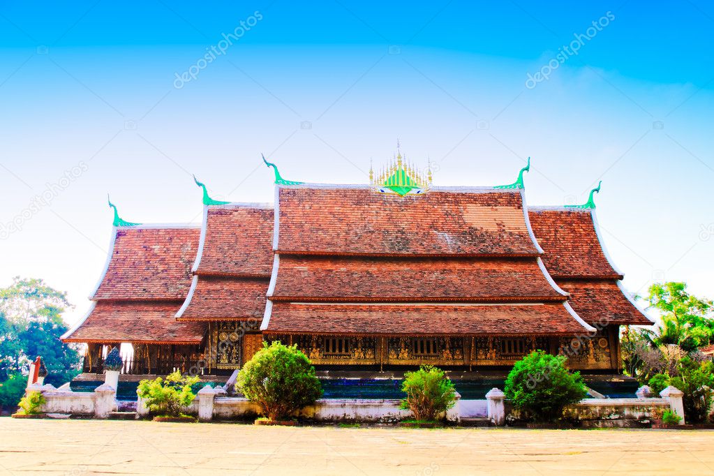 Wat singha tong in Laos