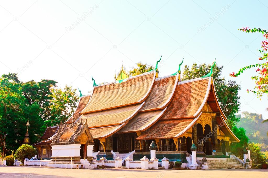 Tourist temple in Laos