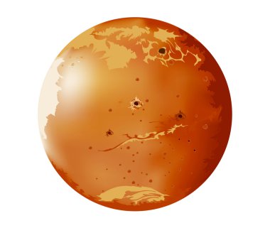 Mars planet clipart