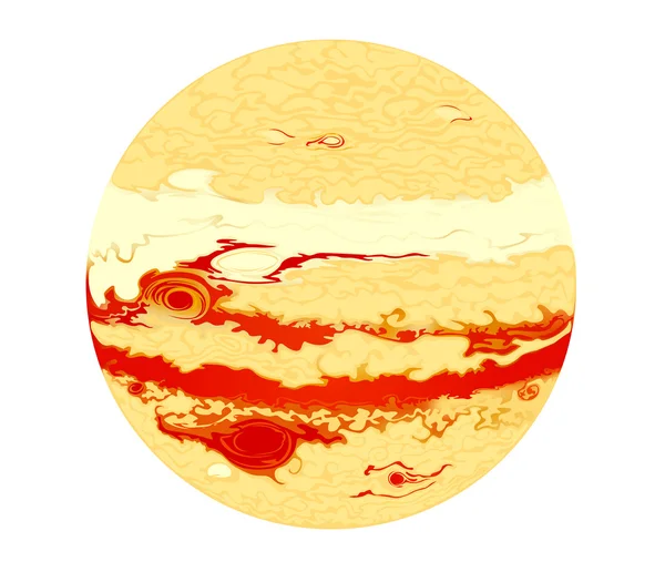 宇宙の惑星木星 — ストックベクタ