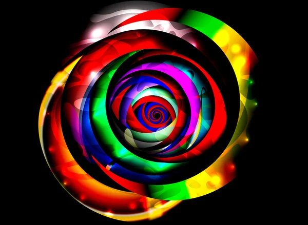 Abstrakt färgglada spiral — Stock vektor