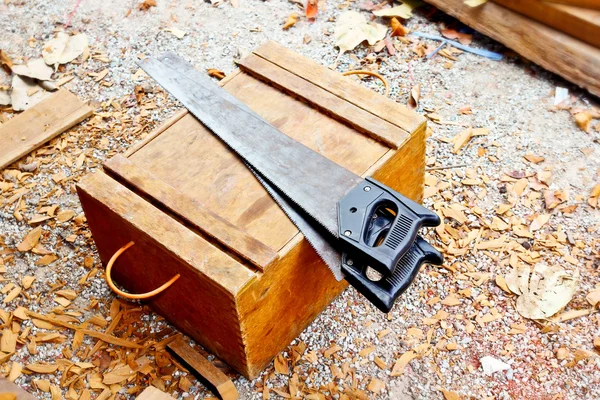 Zagen voor snijden hout — Stockfoto