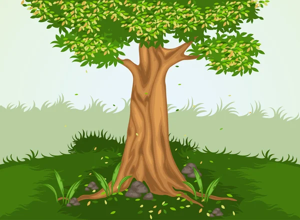Baum und Natur — Stockvektor