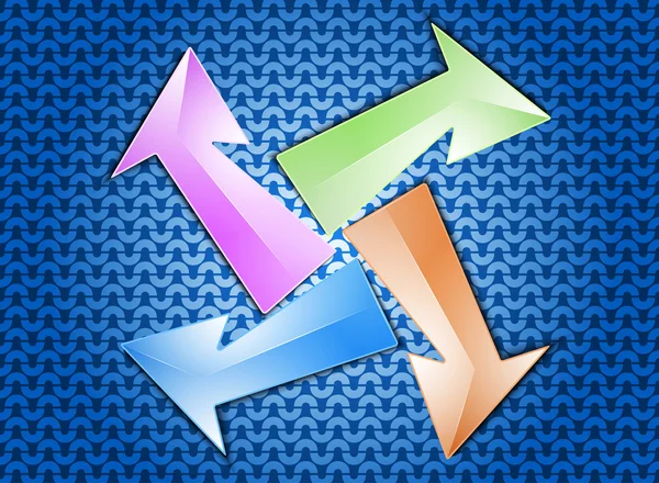 Kleurrijke pijlen — Stockvector