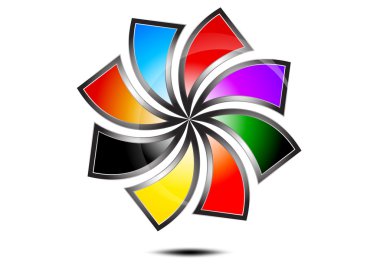 renkli üçgen geometrisi