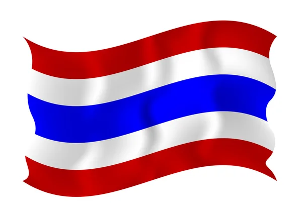 Прапор Таїланду розмахуючи — стоковий вектор