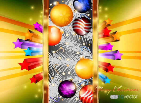 Joyeux Noël brillant — Image vectorielle