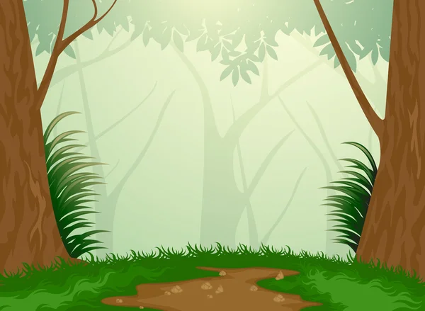 Τροπικό καταπράσινο δάσος — Διανυσματικό Αρχείο