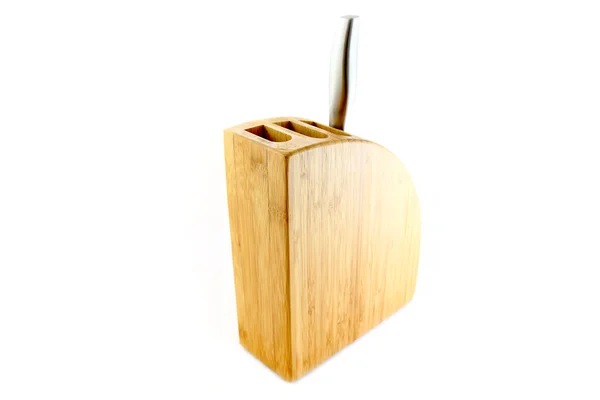Bloque de cuchillo de bambú — Foto de Stock