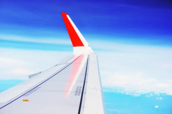 Wing of an airplane — Stock Photo, Image