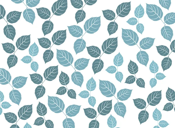 Motif feuille bleue — Image vectorielle