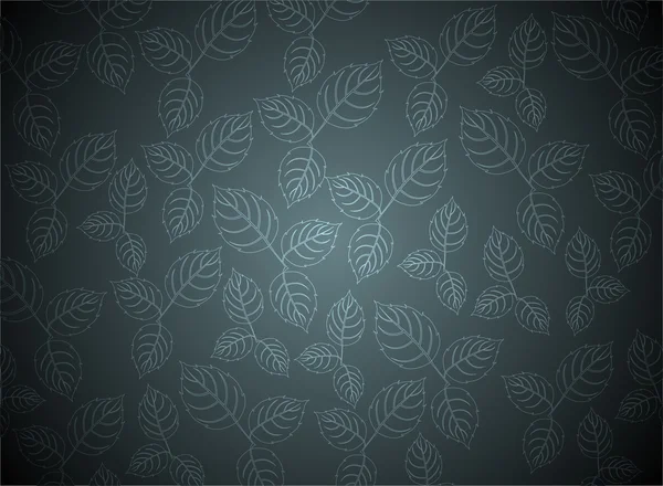 Motif feuille bleue — Image vectorielle