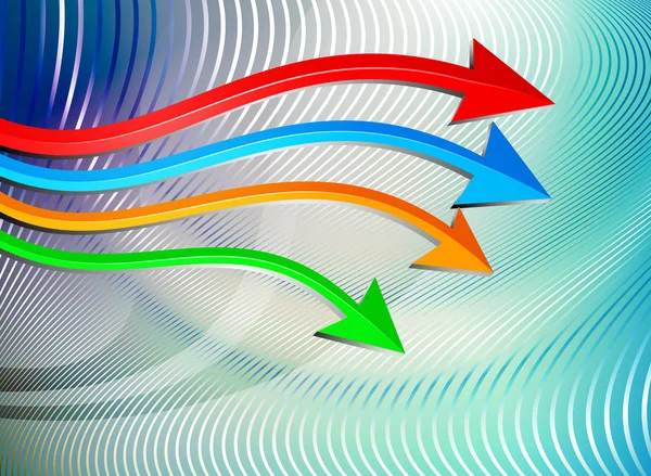 Setas em movimento —  Vetores de Stock