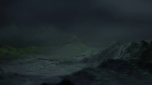 Bergen Mist Natuur Landschap Scène Rendering Behang Achtergronden — Stockfoto