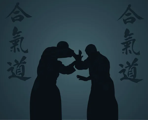 Aikido — Stok Vektör