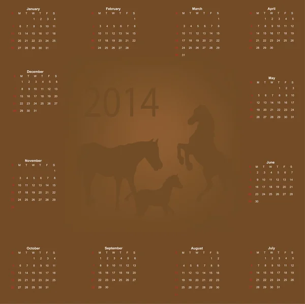 Calendario — Vettoriale Stock