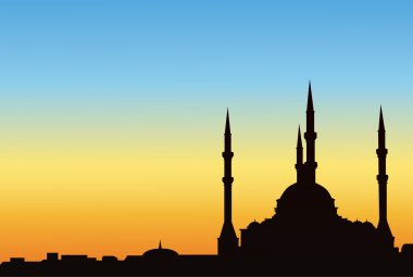 Mavi gökyüzü Eski Camii