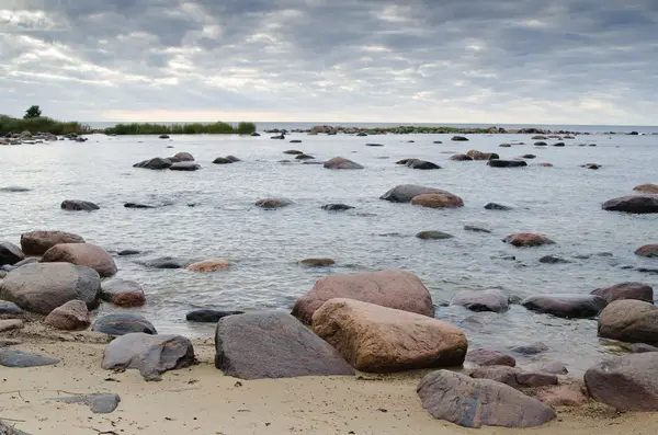 Stones on coast of Baltic sea — Stock Photo, Image
