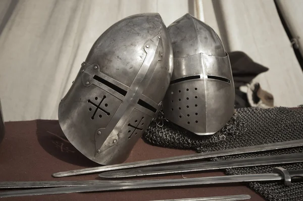 The knightly weapon and armour — Stock Photo, Image