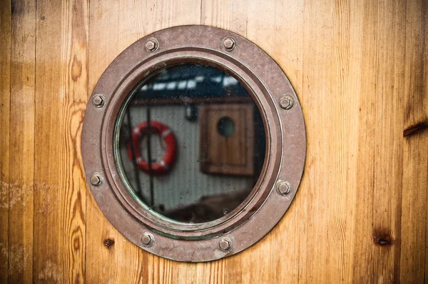Nautical porthole, close-up — Stock Photo, Image