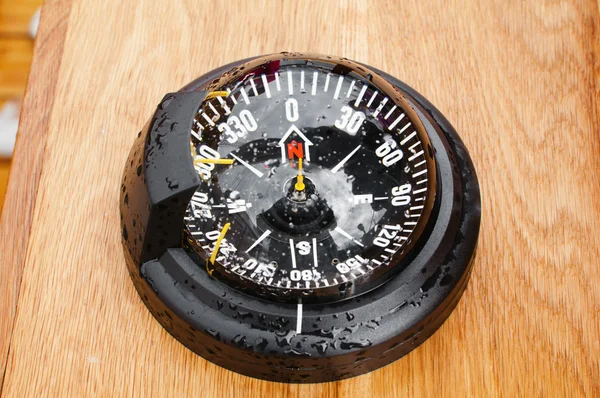 Yacht compass, close-up — Stock Photo, Image